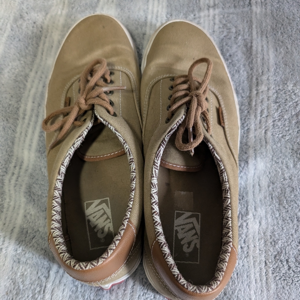 Size 10.5 tan Vans sneakers